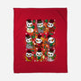 Snowman Animals-none fleece blanket-Vallina84