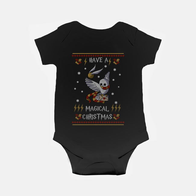 Have A Magical Christmas-baby basic onesie-fanfabio