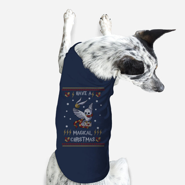 Have A Magical Christmas-dog basic pet tank-fanfabio