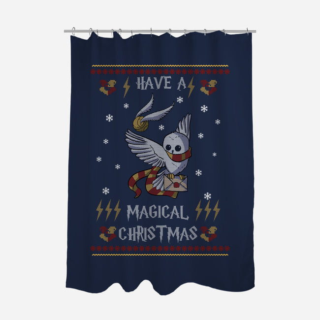 Have A Magical Christmas-none polyester shower curtain-fanfabio