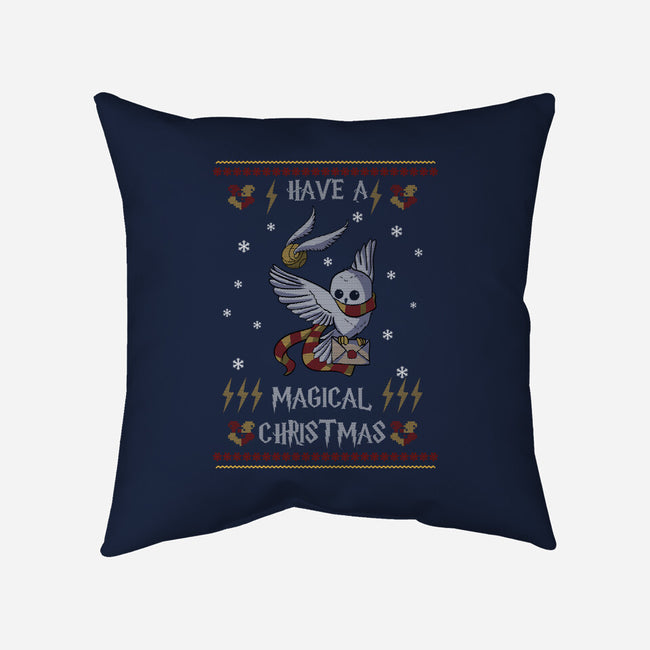 Have A Magical Christmas-none removable cover w insert throw pillow-fanfabio