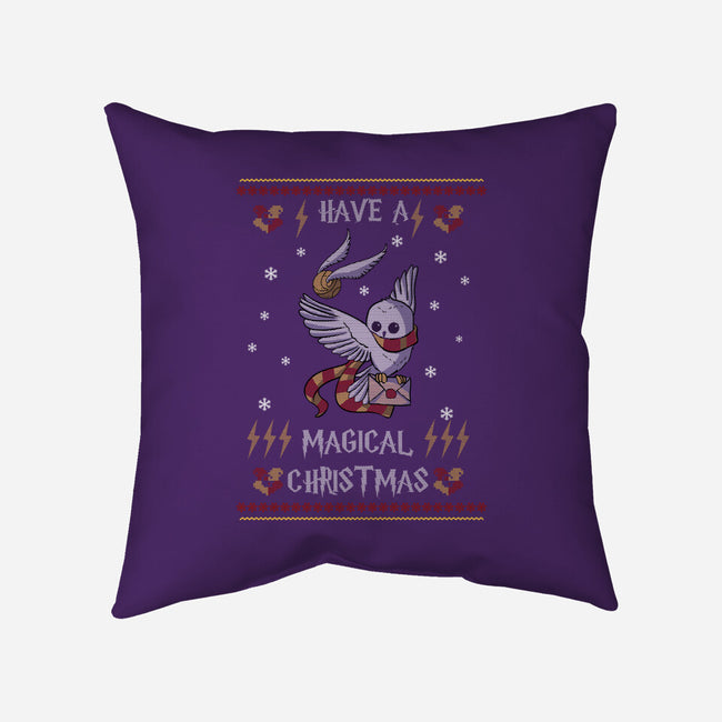 Have A Magical Christmas-none removable cover w insert throw pillow-fanfabio