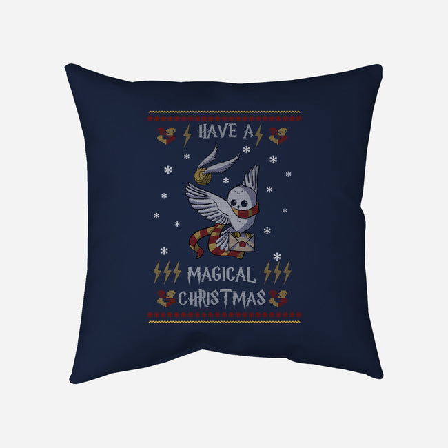 Have A Magical Christmas-none removable cover throw pillow-fanfabio