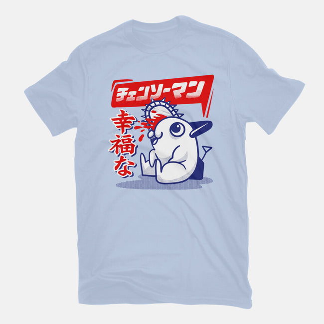 Happy Pochita-womens basic tee-spoilerinc