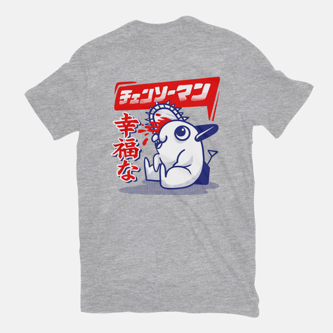 Happy Pochita-womens basic tee-spoilerinc