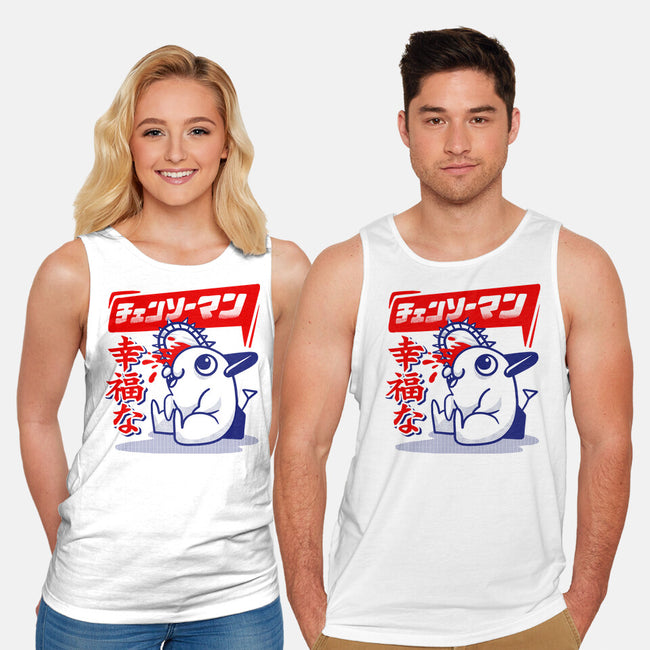 Happy Pochita-unisex basic tank-spoilerinc