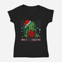 Have A Dice Christmas-womens v-neck tee-Vallina84