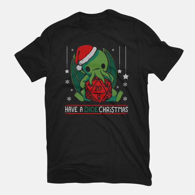 Have A Dice Christmas-womens fitted tee-Vallina84