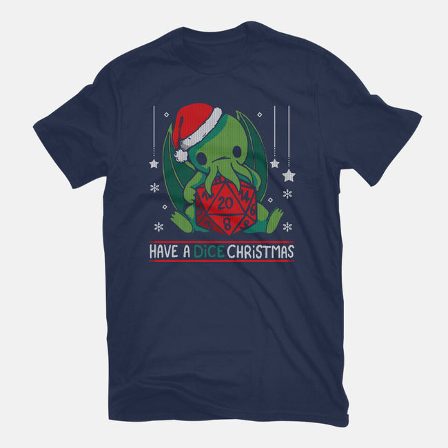 Have A Dice Christmas-womens basic tee-Vallina84