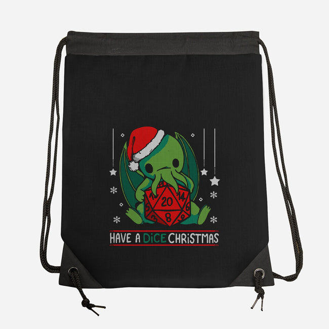 Have A Dice Christmas-none drawstring bag-Vallina84