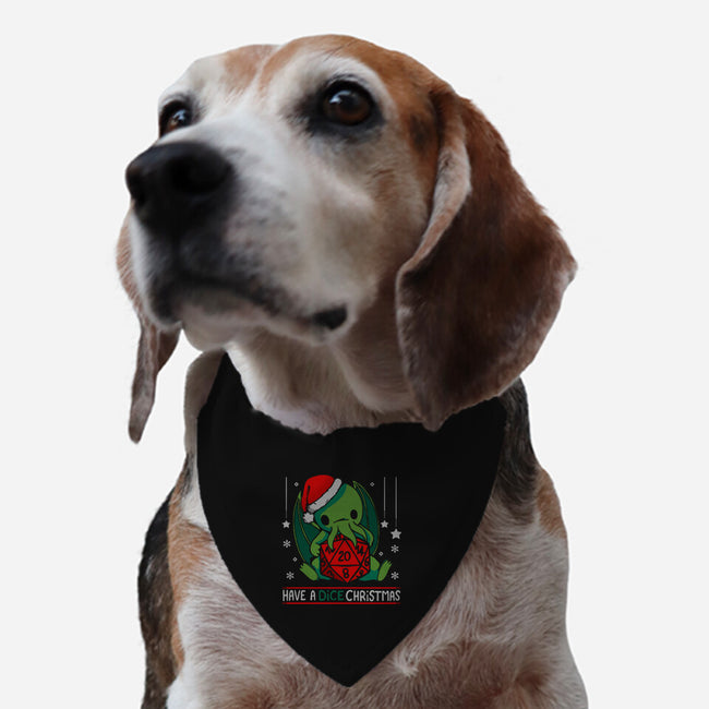 Have A Dice Christmas-dog adjustable pet collar-Vallina84