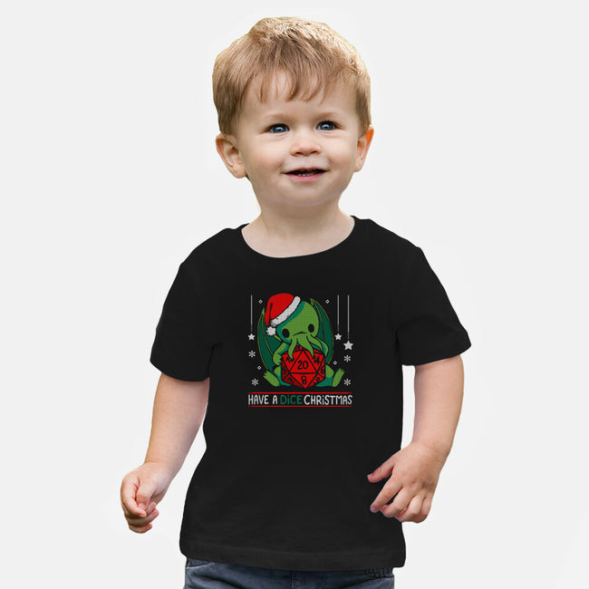 Have A Dice Christmas-baby basic tee-Vallina84