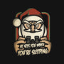 Creepy Santa-womens racerback tank-jrberger