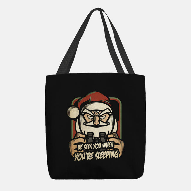Creepy Santa-none basic tote bag-jrberger