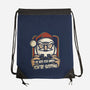 Creepy Santa-none drawstring bag-jrberger