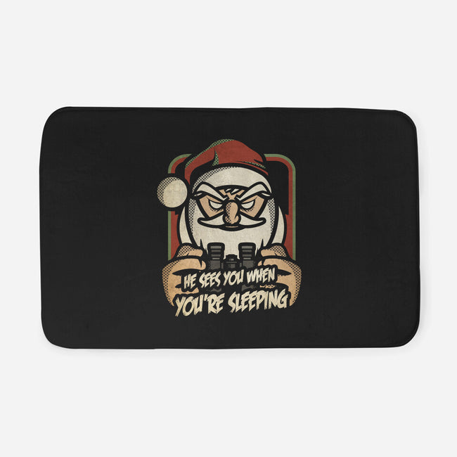 Creepy Santa-none memory foam bath mat-jrberger