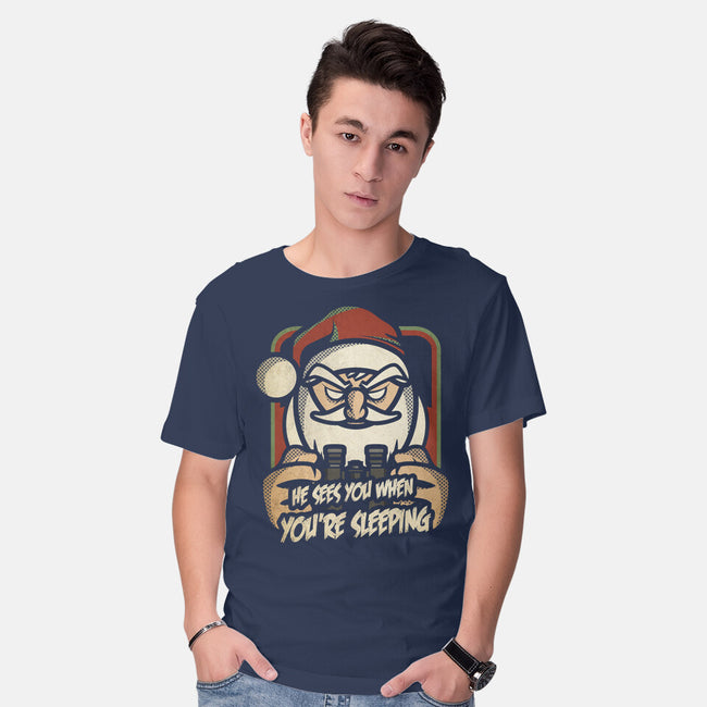 Creepy Santa-mens basic tee-jrberger