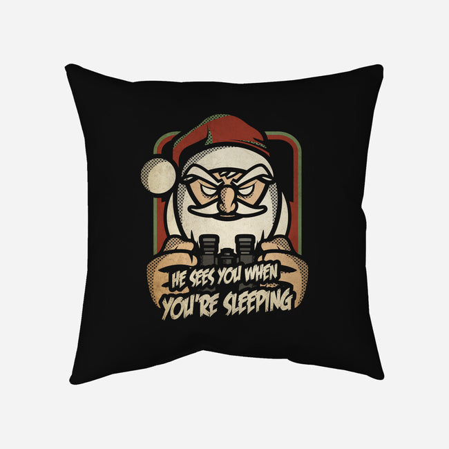 Creepy Santa-none non-removable cover w insert throw pillow-jrberger