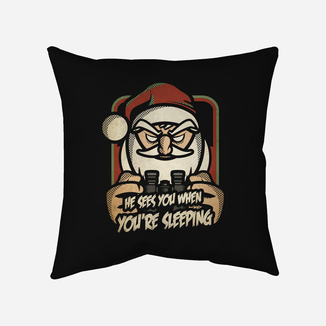 Creepy Santa-none removable cover w insert throw pillow-jrberger