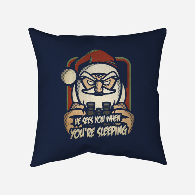 Creepy Santa-none removable cover w insert throw pillow-jrberger