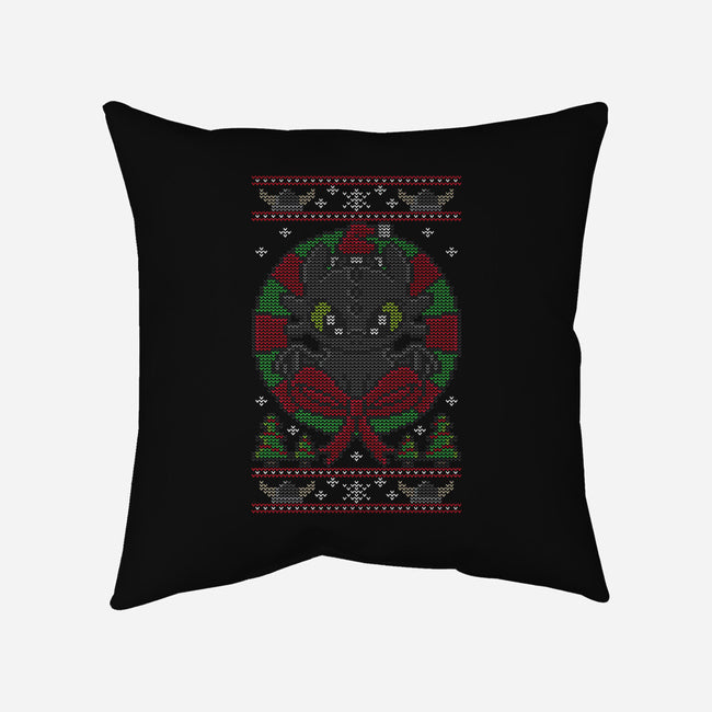 Toothlessmas-none removable cover w insert throw pillow-jrberger