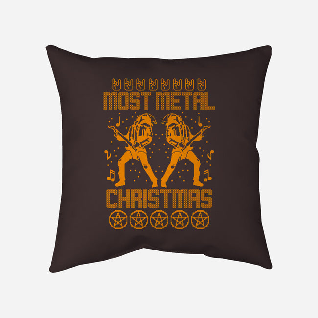 Most Metal Xmas-none removable cover throw pillow-Boggs Nicolas