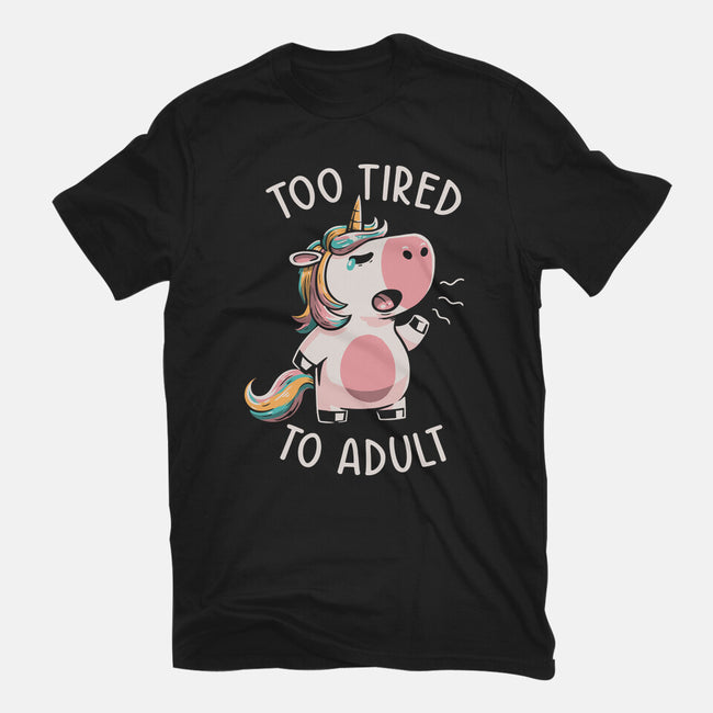 Too Tired To Adult-womens basic tee-koalastudio