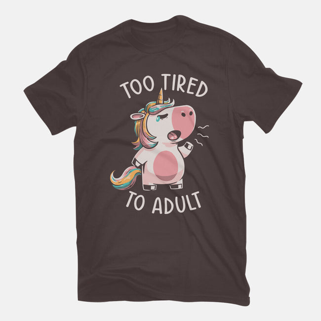 Too Tired To Adult-womens basic tee-koalastudio