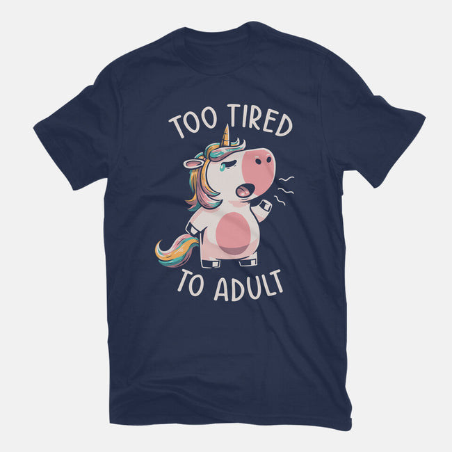 Too Tired To Adult-womens basic tee-koalastudio