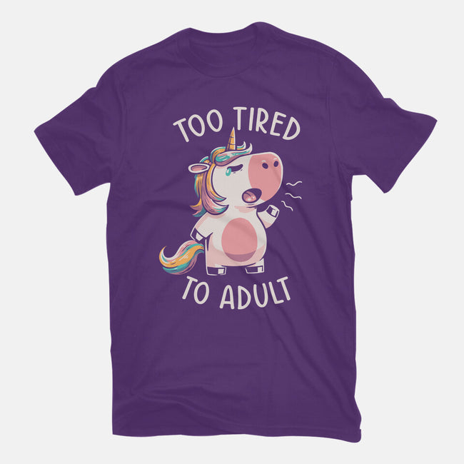 Too Tired To Adult-womens basic tee-koalastudio