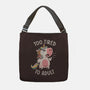 Too Tired To Adult-none adjustable tote bag-koalastudio