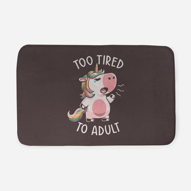 Too Tired To Adult-none memory foam bath mat-koalastudio