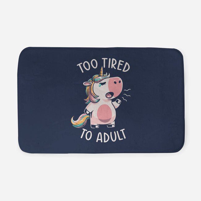 Too Tired To Adult-none memory foam bath mat-koalastudio