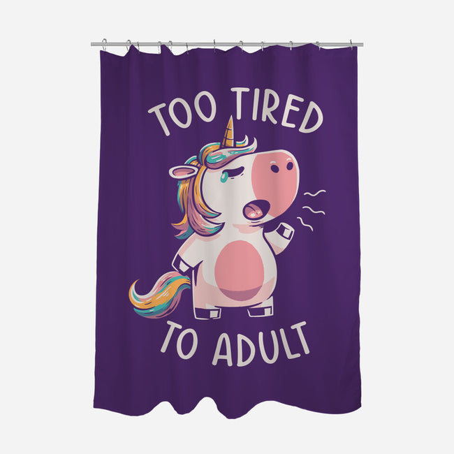 Too Tired To Adult-none polyester shower curtain-koalastudio