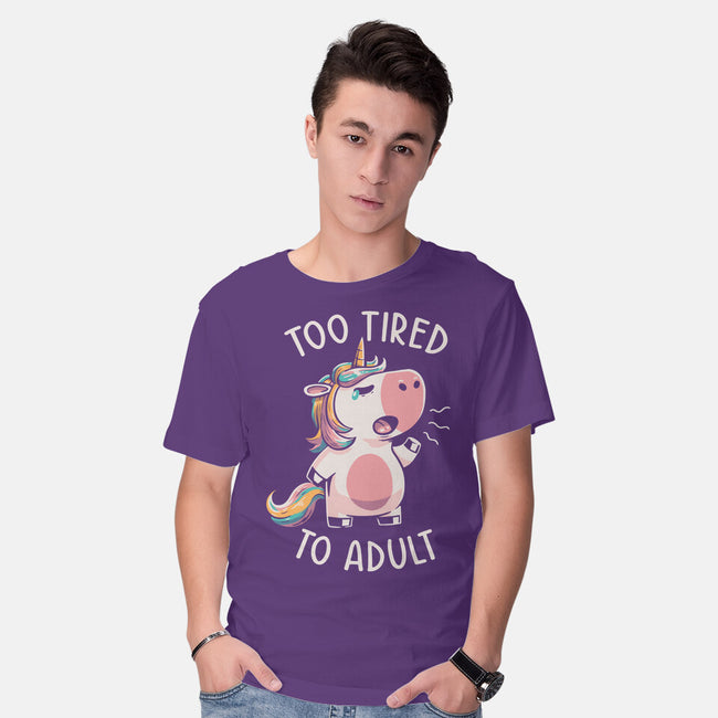 Too Tired To Adult-mens basic tee-koalastudio