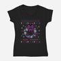 Merry Creepmas-womens v-neck tee-xMorfina