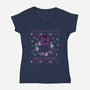 Merry Creepmas-womens v-neck tee-xMorfina