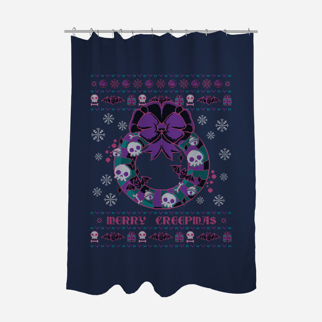 Merry Creepmas-none polyester shower curtain-xMorfina