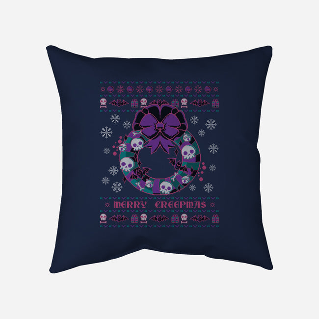 Merry Creepmas-none removable cover w insert throw pillow-xMorfina