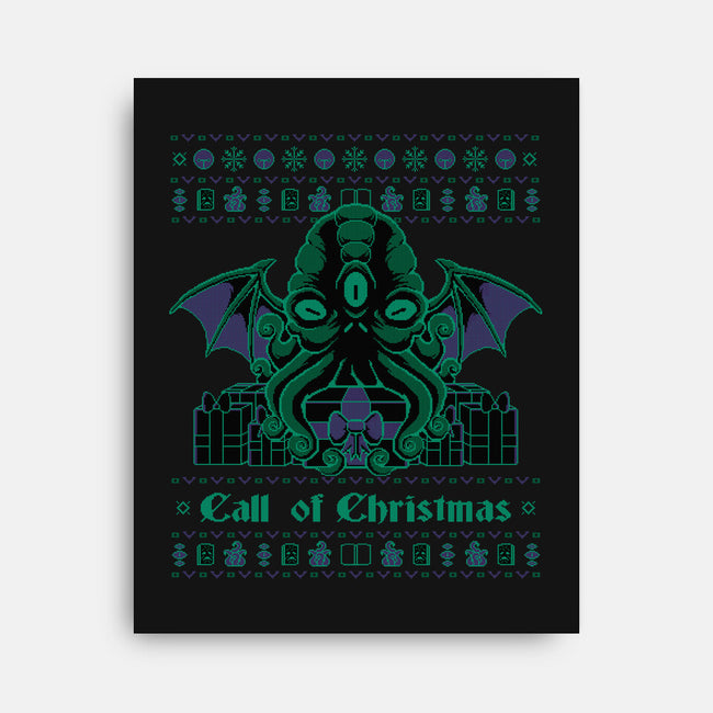 A Lovecraft Christmas-none stretched canvas-xMorfina