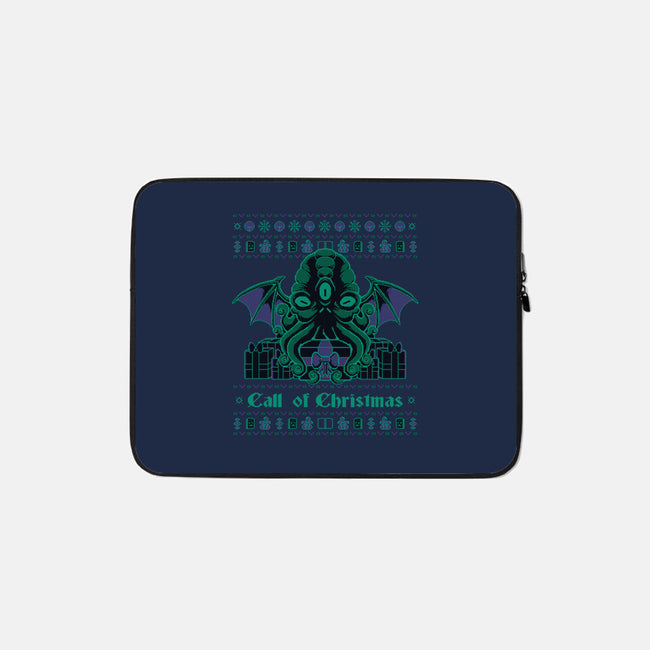 A Lovecraft Christmas-none zippered laptop sleeve-xMorfina