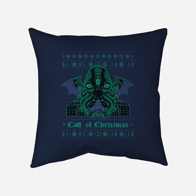 A Lovecraft Christmas-none removable cover throw pillow-xMorfina
