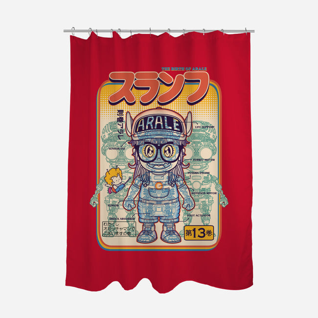 The Birth Of Arale-none polyester shower curtain-eggzoo