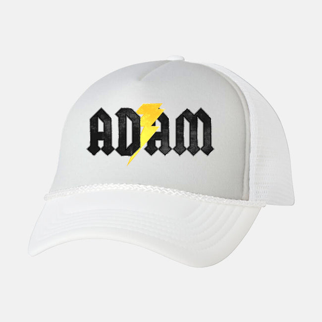 Adam Rock-unisex trucker hat-rocketman_art