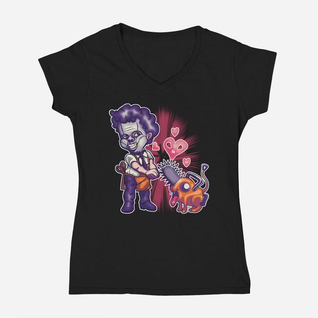 Love Gore-womens v-neck tee-Samuel