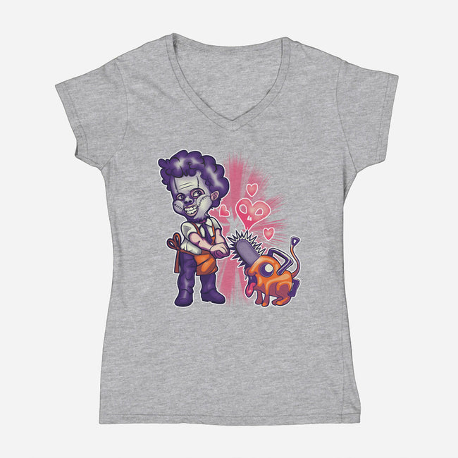 Love Gore-womens v-neck tee-Samuel