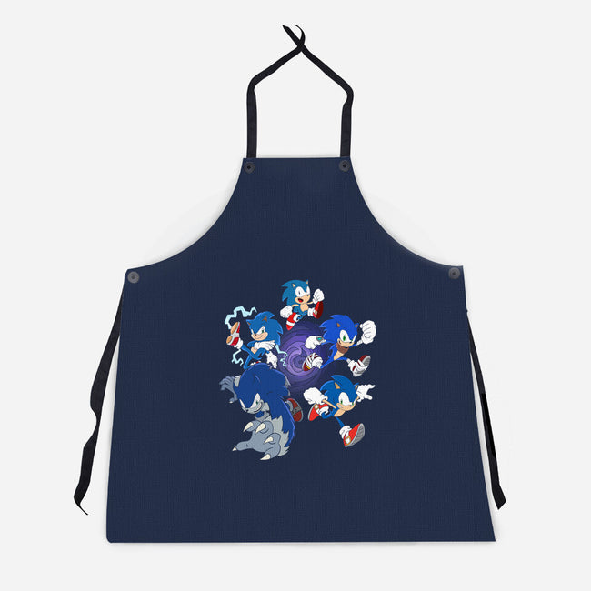 Hedgehog Dimensions-unisex kitchen apron-amorias