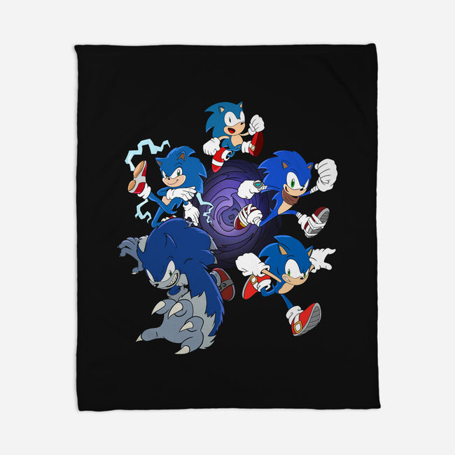 Hedgehog Dimensions-none fleece blanket-amorias