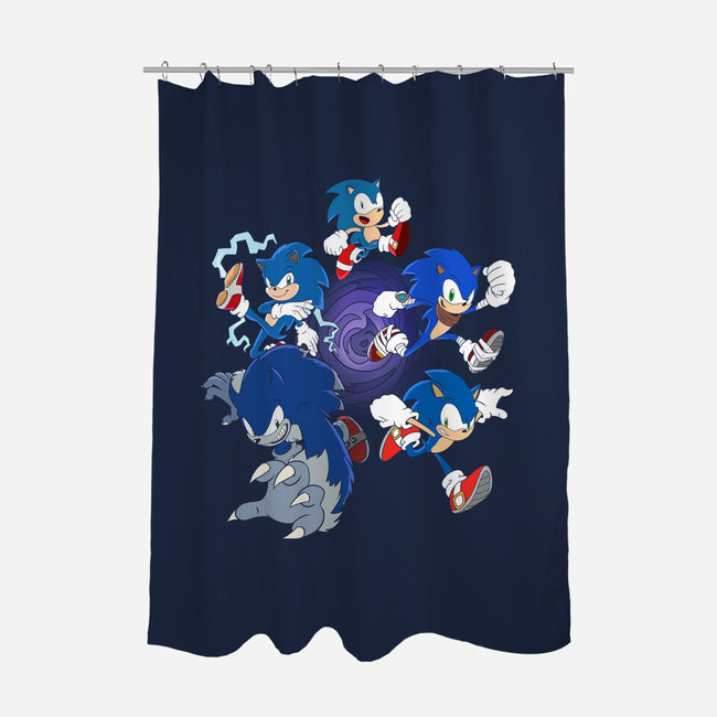 Hedgehog Dimensions-none polyester shower curtain-amorias