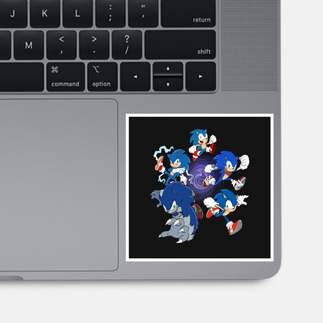 Hedgehog Dimensions-none glossy sticker-amorias